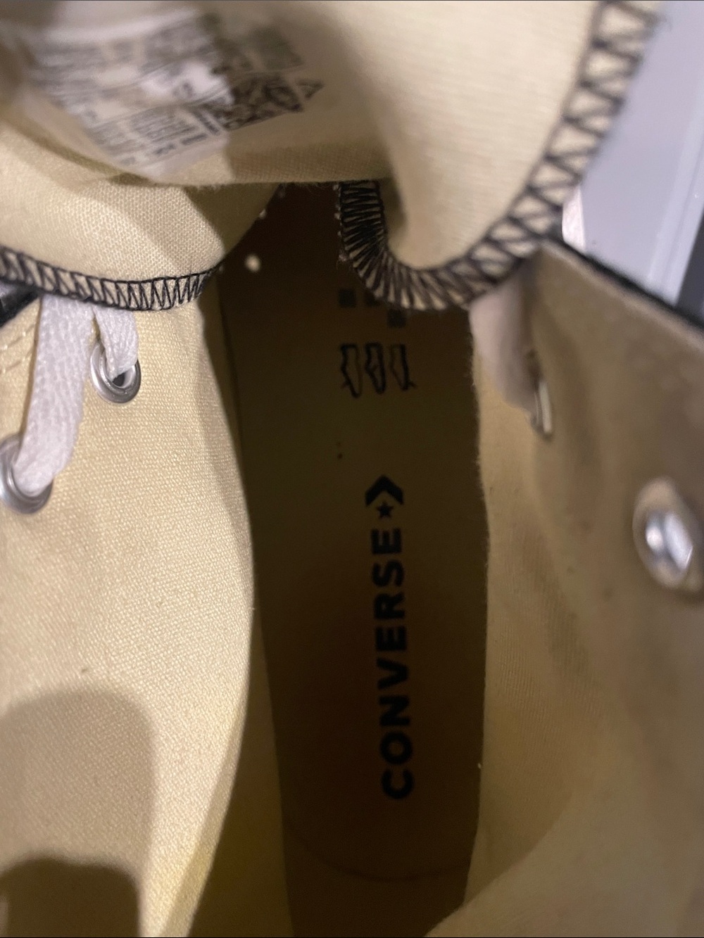 Converse Black and White High-Top Sneakers - Picture 6 of 7
